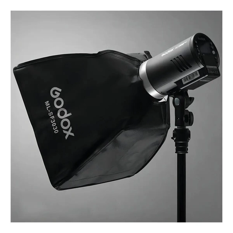 SOFTBOX PARA ILUMINACION CON GRILLA 30X30 CM - 4