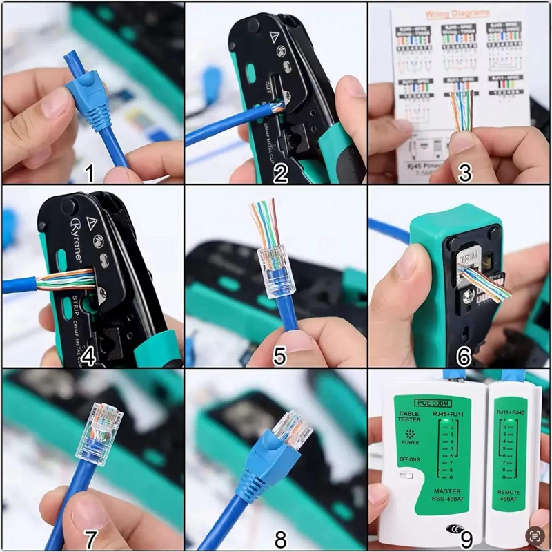 HERRAMIENTA DE CRIMPADO PARA CABLES RJ45, RJ12 Y RJ11 - 3