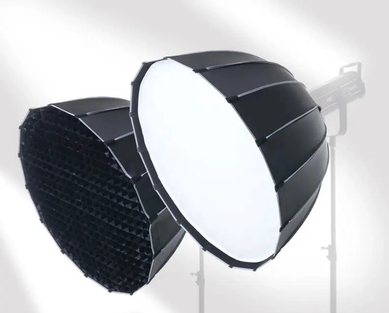 SOFTBOX PARABOLICO 65CM CON GRILLA PARA FOTOGRAFIA Y VIDE - 4