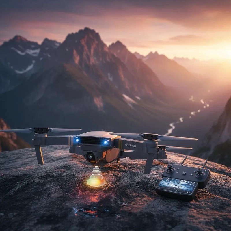 DRONE CON CAMARA HD 720P FPV 998PRO - 5