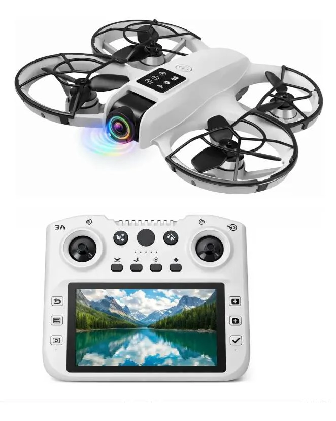 MINI DRONE FPV CON CAMARA HD Y CONTROL CON PANTALLA - 2