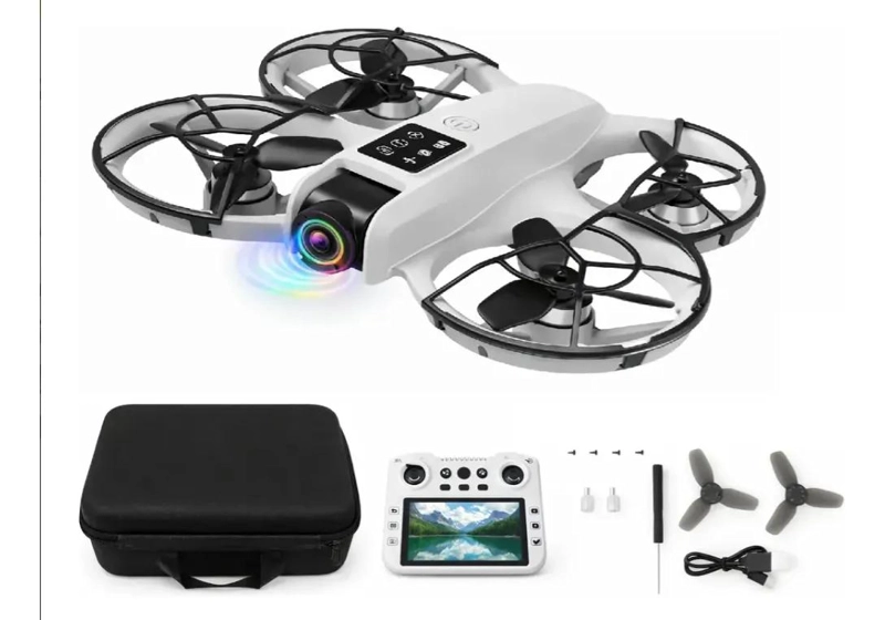 MINI DRONE FPV CON CAMARA HD Y CONTROL CON PANTALLA - 4