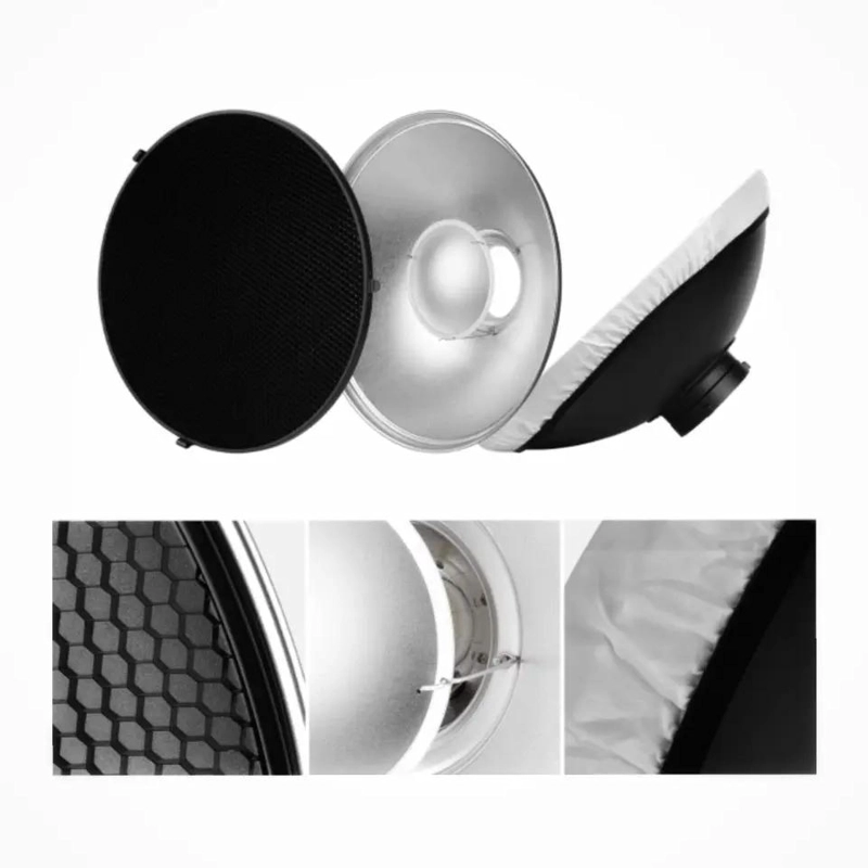 PLATO REFLECTOR BEAUTY DISH PLATEADO 42CM - 2