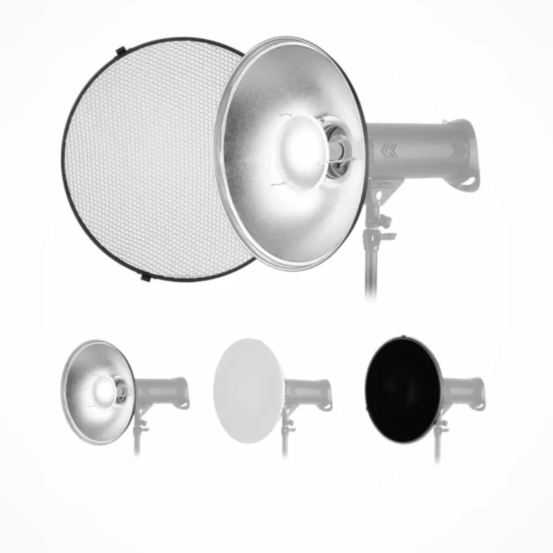 PLATO REFLECTOR BEAUTY DISH PLATEADO 42CM - 3