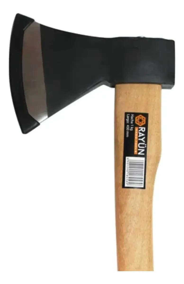 HACHA TIPO EUROPEO 1000GR CON MANGO DE MADERA - 2