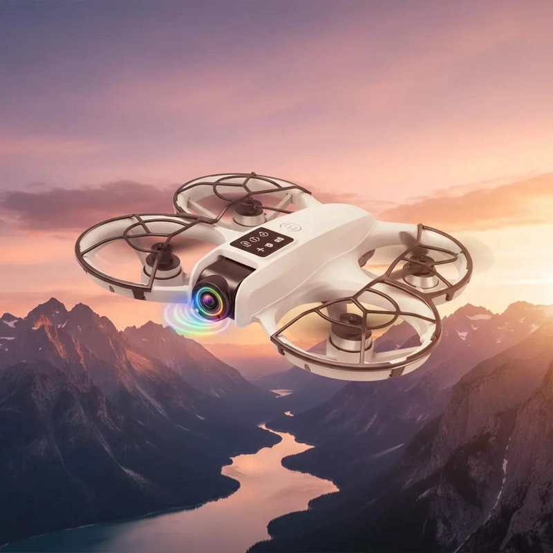 DRONE BRUSHLESS CON CONTROL REMOTO Y PANTALLA LCD 4K - 4