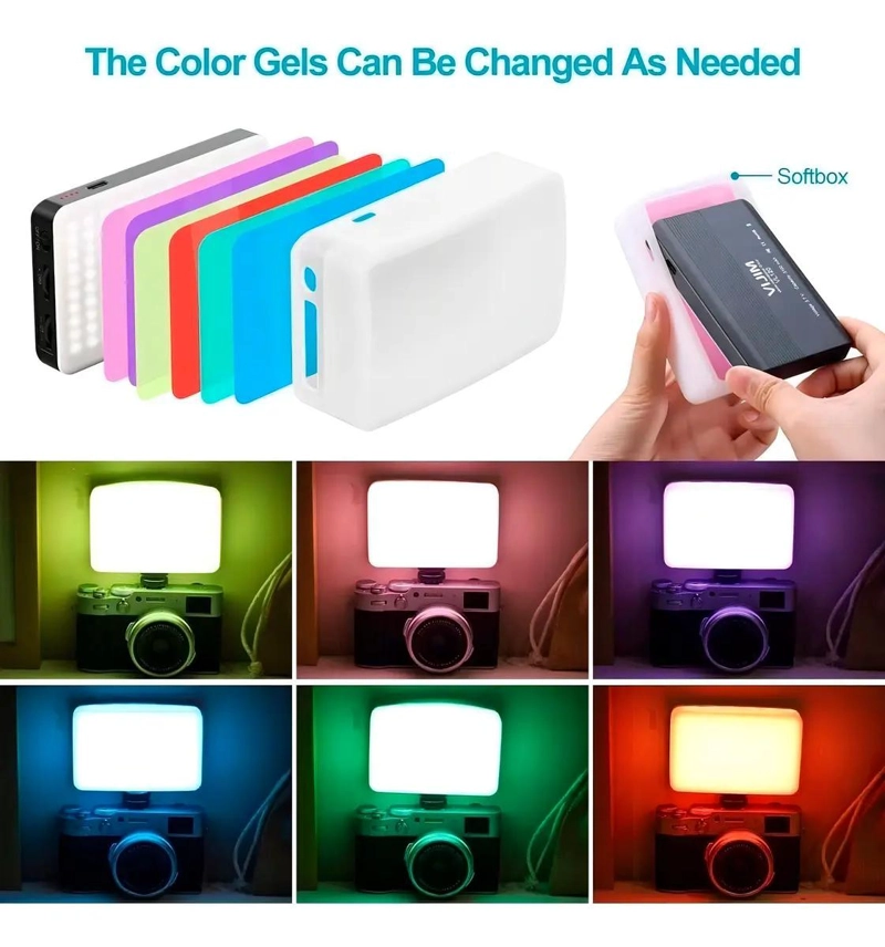 PANEL LUZ LED RECARGABLE 8W DIMEABLE PARA VIDEO - 4