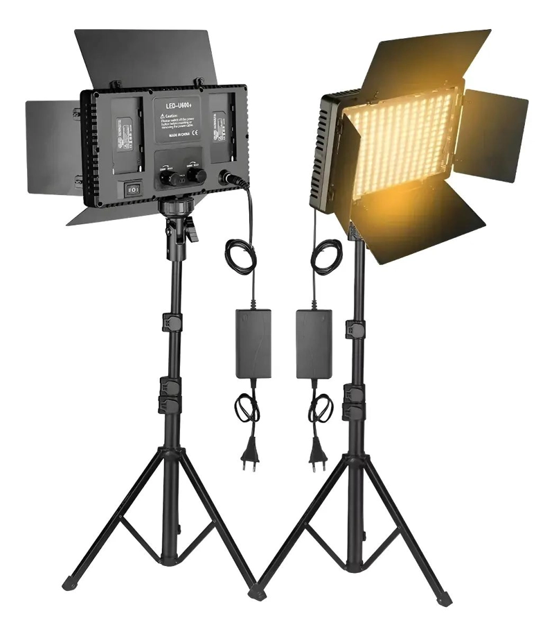 KIT PROFESIONAL LUZ RELLENO CON TRIPODE Y REFLECTOR LED 8 - 1