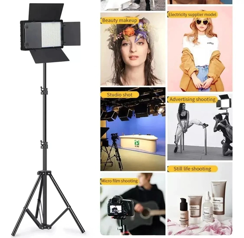 KIT PROFESIONAL LUZ RELLENO CON TRIPODE Y REFLECTOR LED 8 - 5
