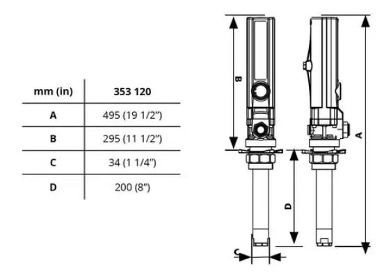 BOMBA NEUMATICA DE PISTON PARA ACEITE PM2 3:1/S - 2