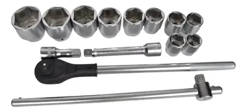SET DE DADOS Y CHICHARRA INDUSTRIAL 15 PIEZAS 3/4 - 2