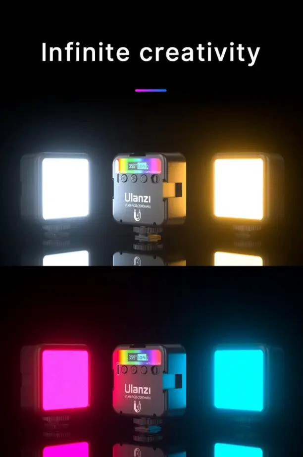 LUZ LED RGB PARA CAMARAS Y TELE FONOS CON 359 COLORES - 3