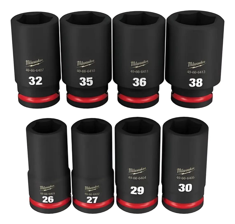 JUEGO DE DADOS IMPACTO LARGO 3/4'' 8 PIEZAS - 1