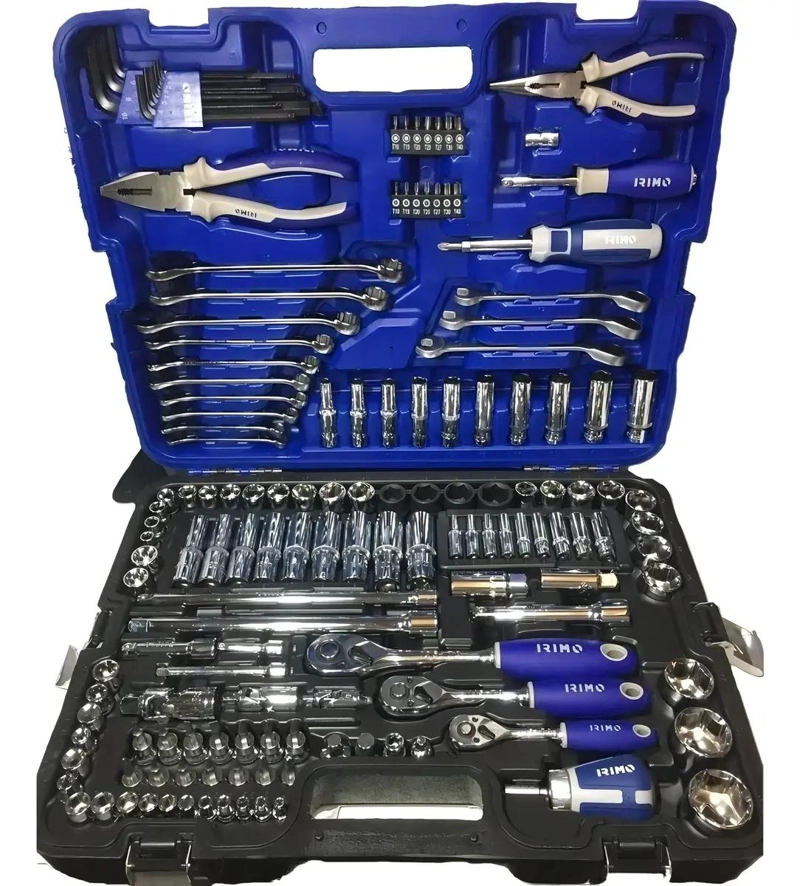 SET DE HERRAMIENTAS CAJA DE TUBOS 164 PIEZAS TIPO RACING - 2