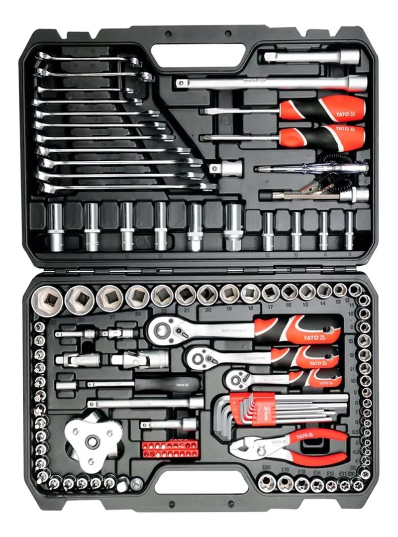 JUEGO DE DADOS Y HERRAMIENTAS 126 PIEZAS 1/4'' 3/8'' 1/2' - 2