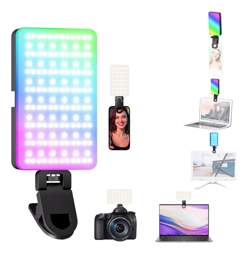 LUZ LED RGB PORTATIL CON CLIP Y MAGNE TICO - 1