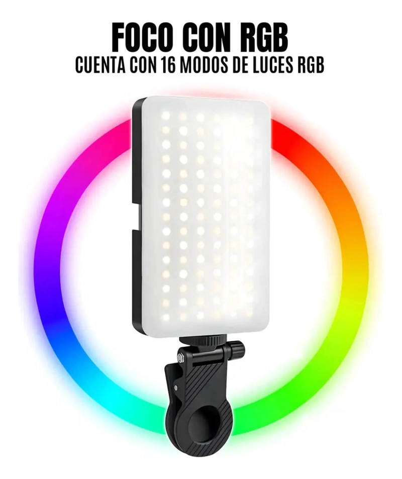 LUZ LED RGB PORTATIL CON CLIP Y MAGNE TICO - 2