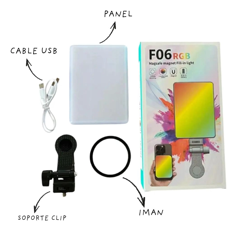 LUZ LED RGB PORTATIL CON CLIP Y MAGNE TICO - 3