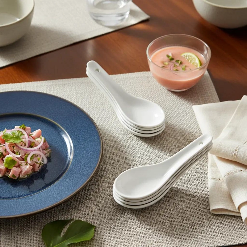 PACK 50 CUCHARAS DE CERAMICA PARA APERITIVOS Y COCTELES - 2