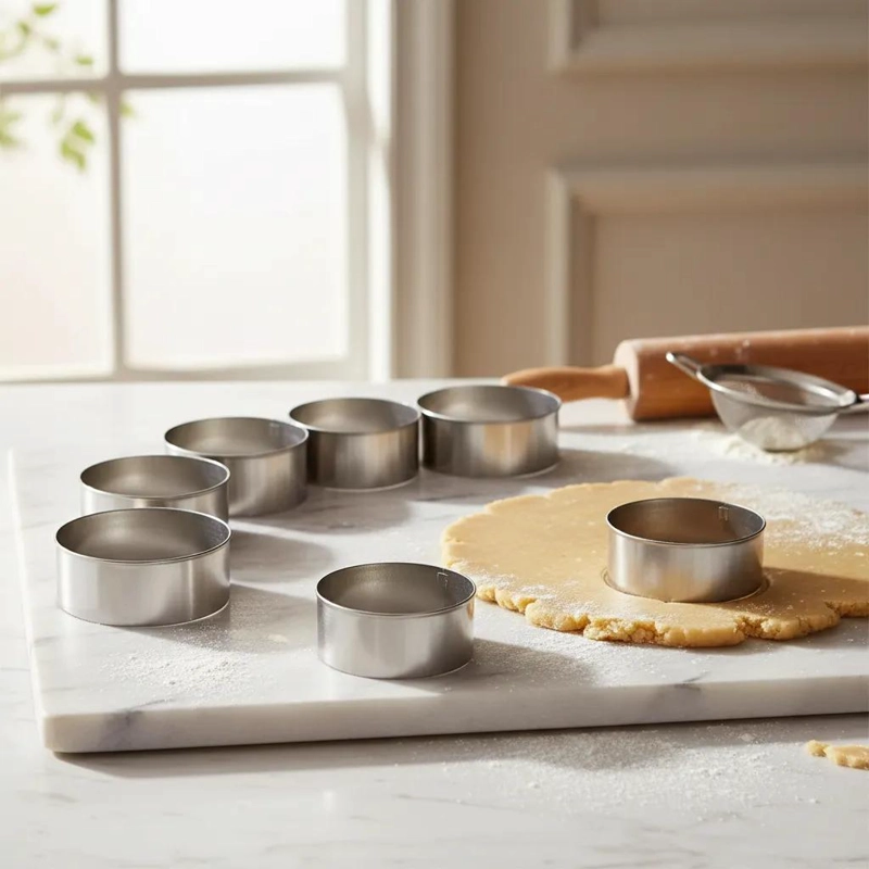SET DE 8 MOLDES CORTADORES DE REPOSTERIA DE 6 A 20 CM - 6
