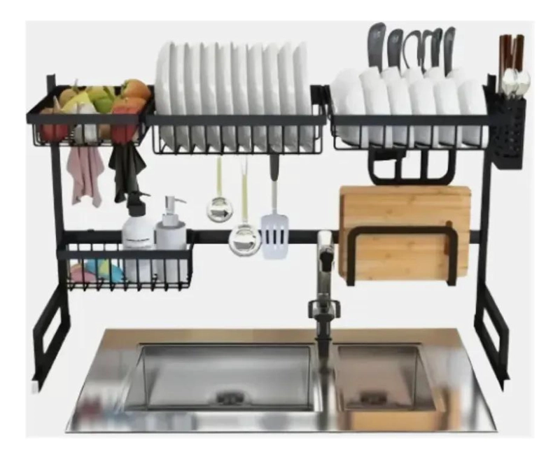 RACK ESCURRIDOR DE PLATOS SECADOR DE LOZA 65 CM - 1