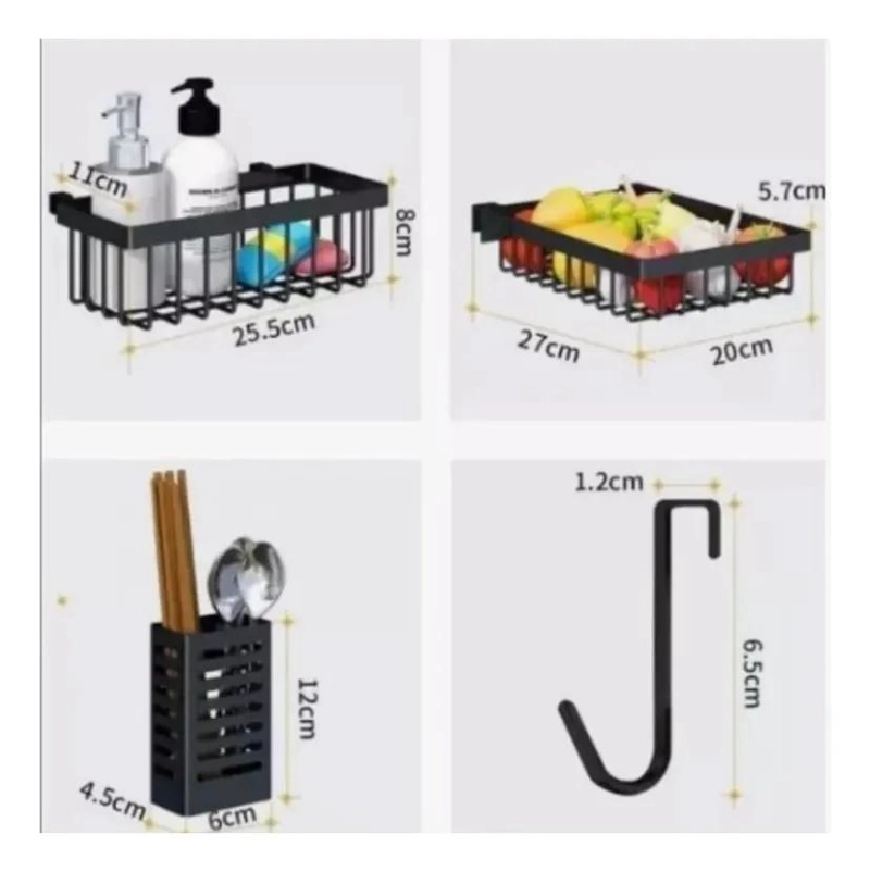 RACK ESCURRIDOR DE PLATOS SECADOR DE LOZA 65 CM - 4