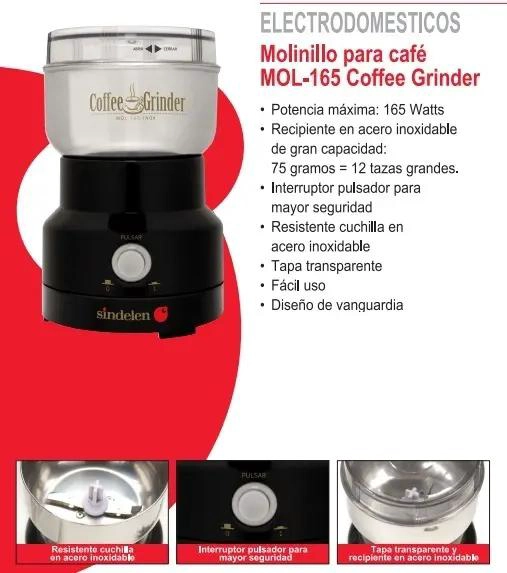 MOLINILLO MOLEDOR DE CAFE  PARA 12 TAZAS - 2