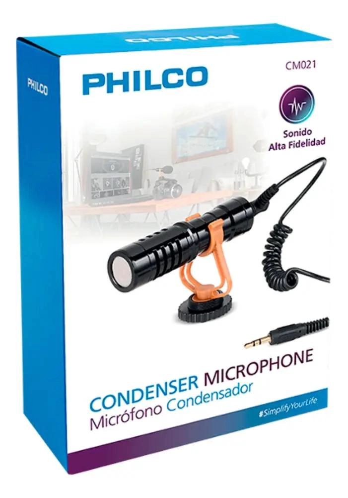 MICROFONO PARA CAMARA CON CONECTOR 3.5MM NEGRO - 3