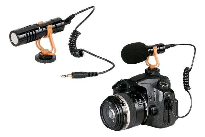 MICROFONO PARA CAMARA CON CONECTOR 3.5MM NEGRO - 4