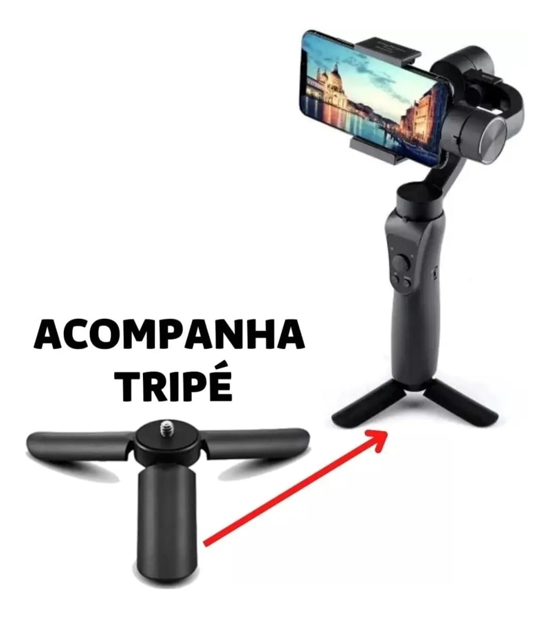 ESTABILIZADOR GIMBAL H4 ANTIVIBRACION PARA TELE FONO - 4