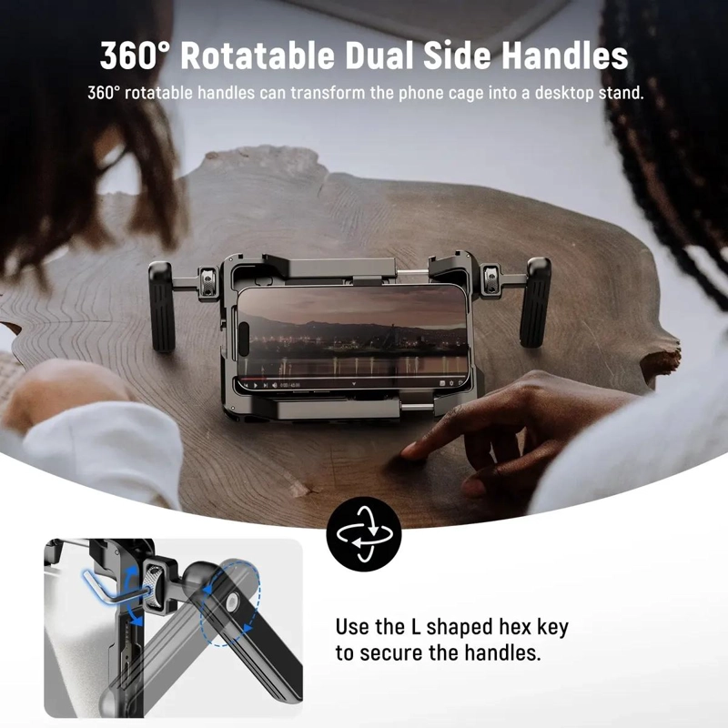 JAULA GRIP CON FILTRO ADAPTADOR PARA SMARTPHONES - 3
