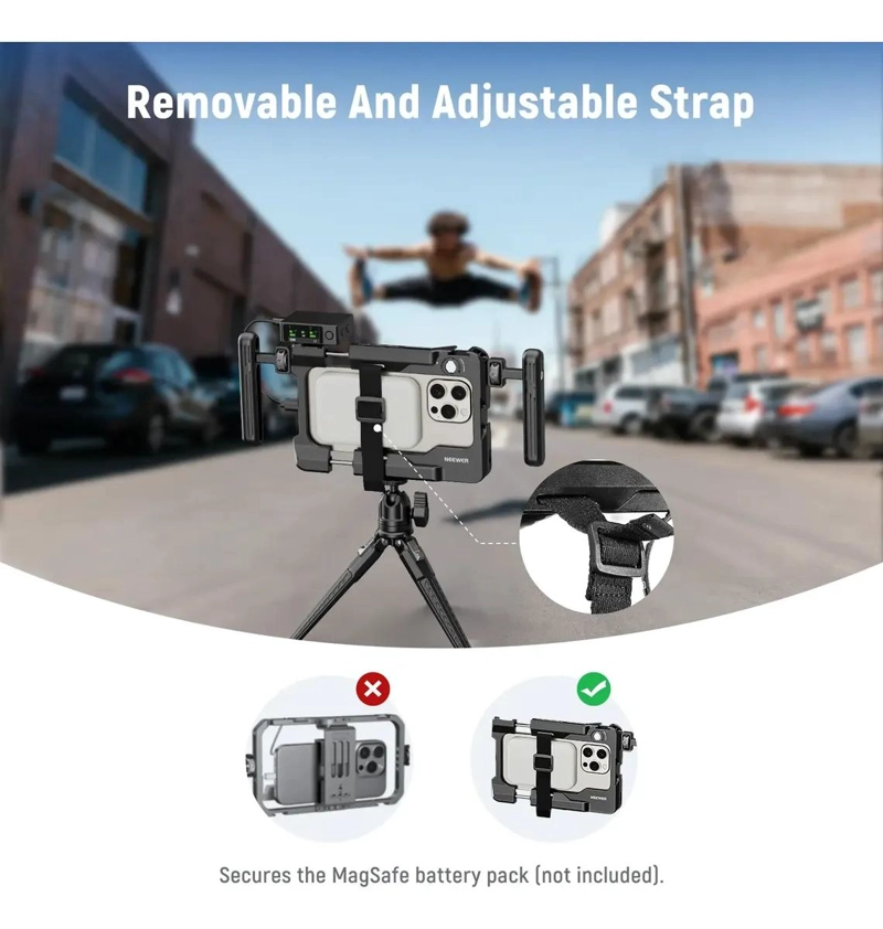 JAULA GRIP CON FILTRO ADAPTADOR PARA SMARTPHONES - 5