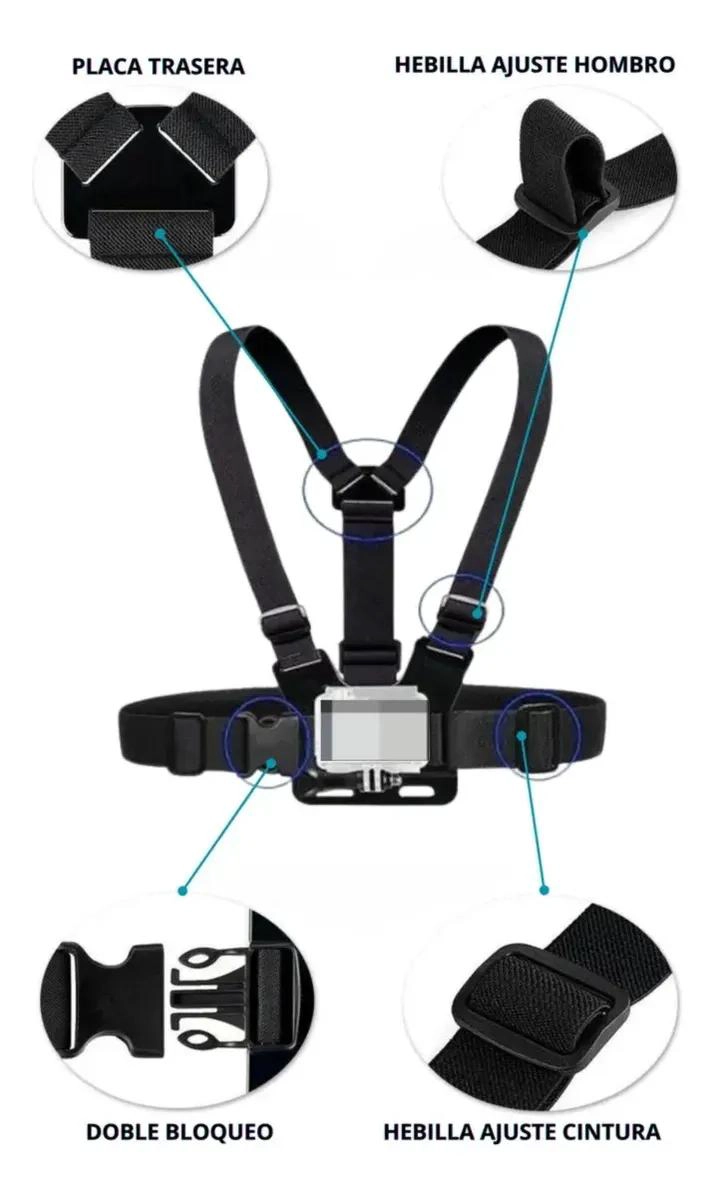 ARNE S DE PECHO AJUSTABLE PARA CAMARA DEPORTIVA - 5