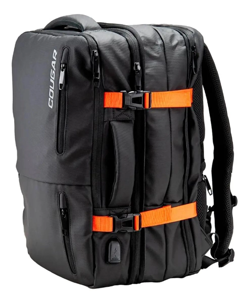 MOCHILA DE VIAJE NEGRA LISA 40 LITROS - 2