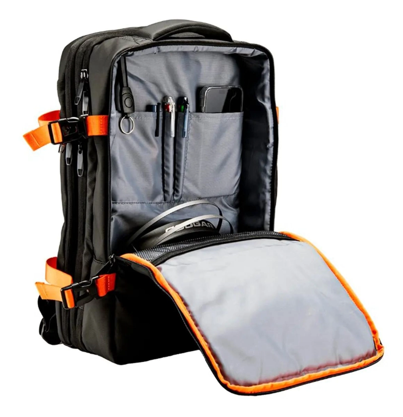 MOCHILA DE VIAJE NEGRA LISA 40 LITROS - 4