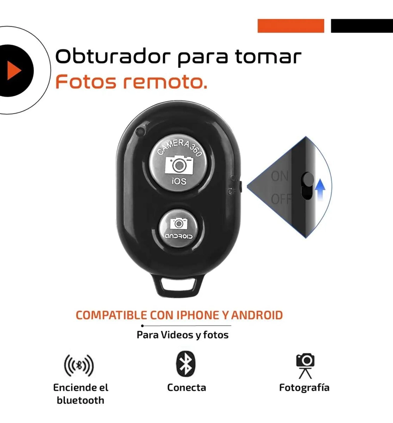 TRIPODE PLEGABLE DE ALUMINIO PARA CELULAR Y CAMARA 360 - 4