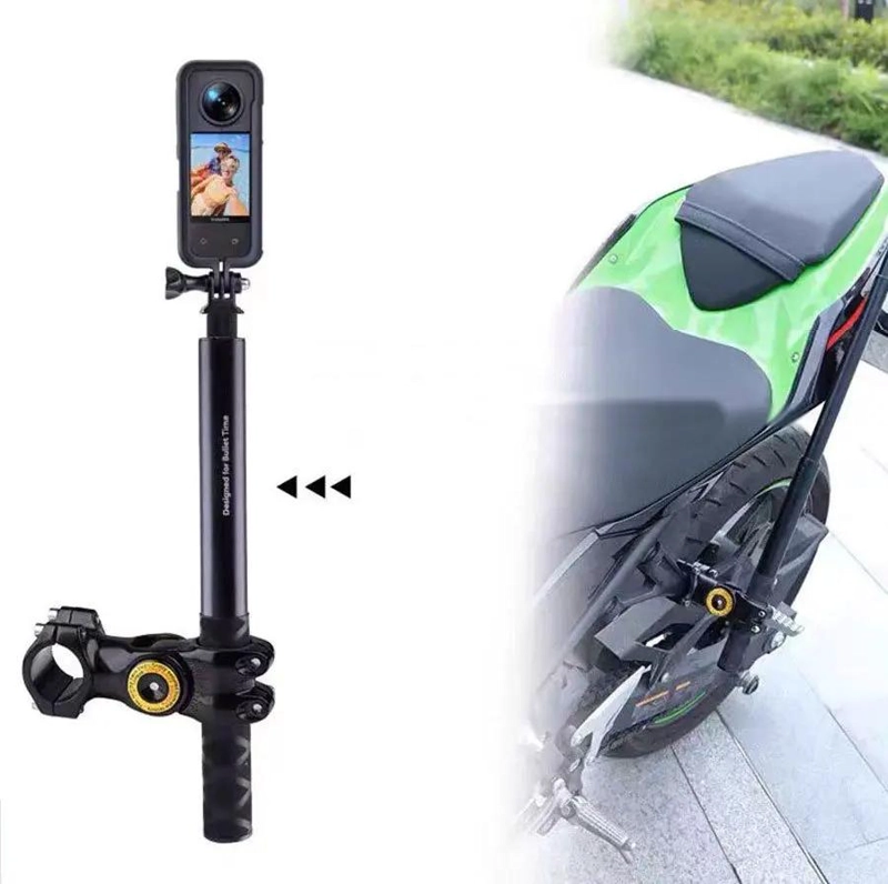 KIT SOPORTE MOTO Y BASTON PARA CAMARAS DEPORTIVAS - 5