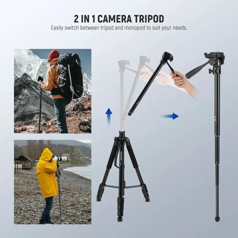 TRIPODE MONOPOD PRO CON CONTROL REMOTO PARA CAMARA Y CELU - 3
