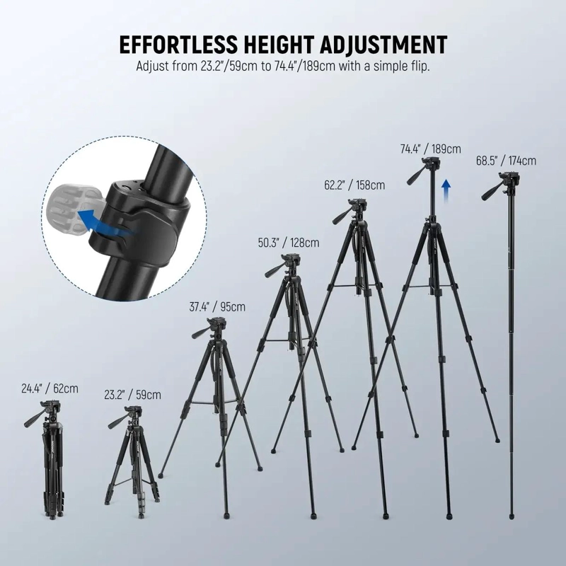 TRIPODE MONOPOD PRO CON CONTROL REMOTO PARA CAMARA Y CELU - 5