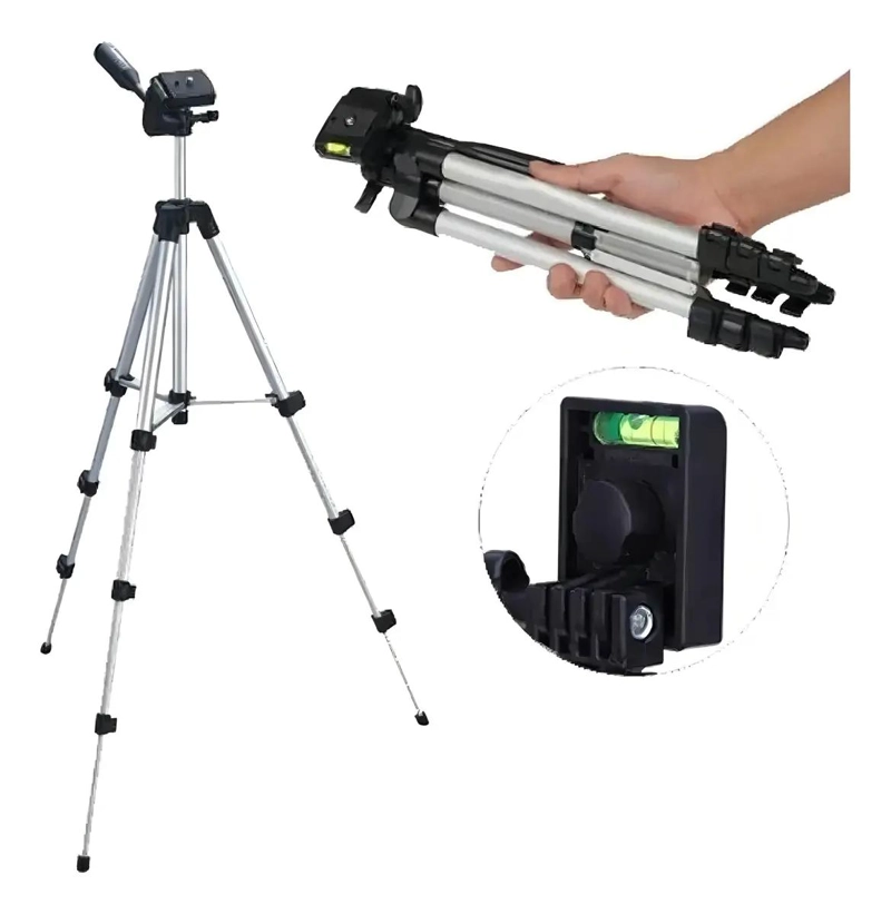 TRIPODE TELESCOPICO DE ALUMINIO PARA CAMARAS Y CELULARES - 3