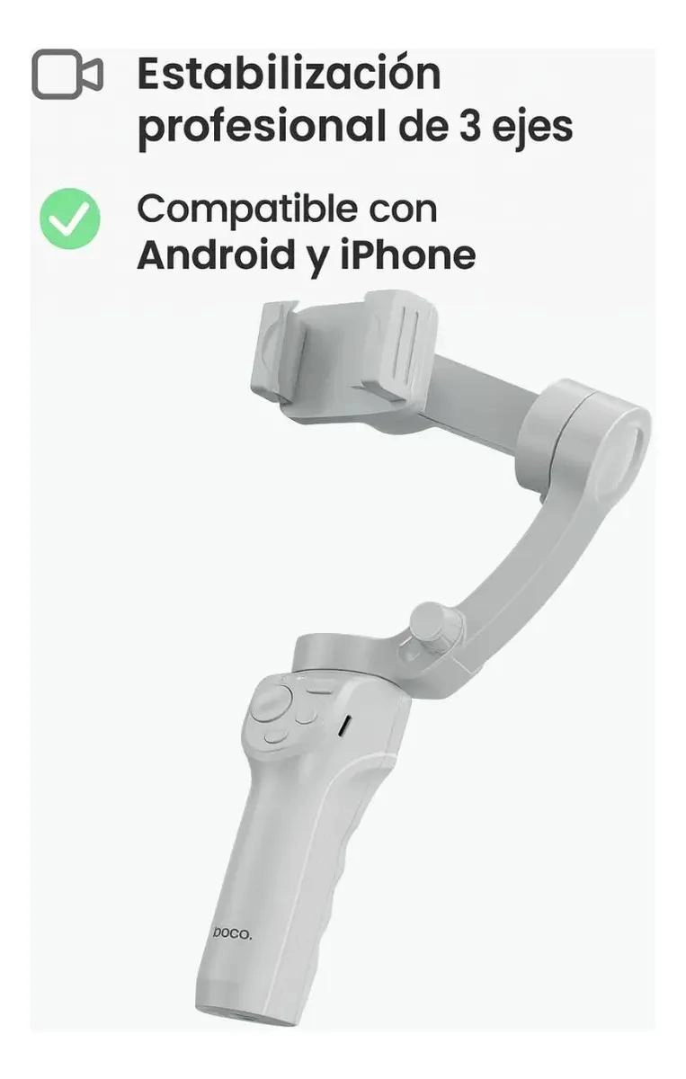 GIMBAL ESTABILIZADOR 3 EJES CON TRIPODE Y BLUETOOTH - 4