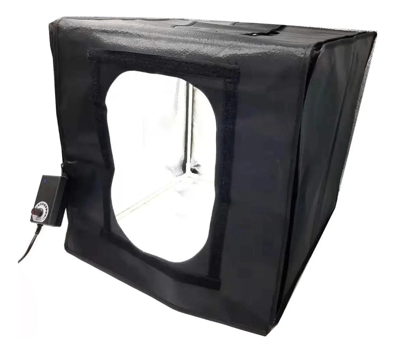 ESTUDIO FOTOGRAFICO PORTABLE 80X80 CM CON LUZ LED Y REGUL - 2