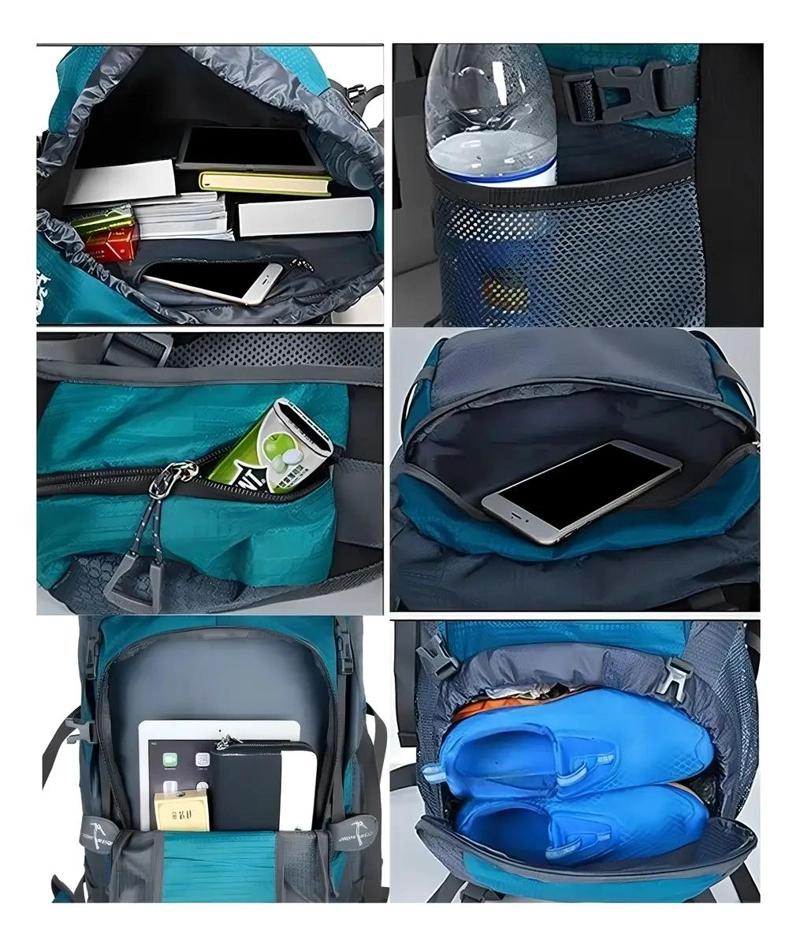 MOCHILA DE CAMPING 80+5L IMPERMEABLE PARA TREKKING - 3