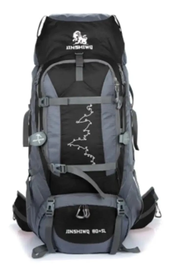 MOCHILA DE CAMPING 80+5L IMPERMEABLE PARA TREKKING - 4