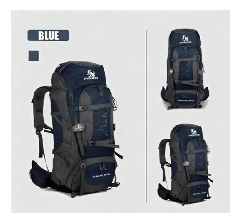 MOCHILA DE CAMPING 80+5L IMPERMEABLE PARA TREKKING - 5
