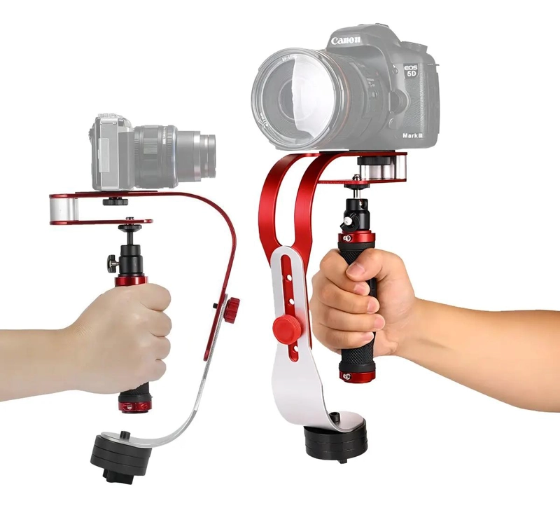 ESTABILIZADOR STEADYCAM PARA CAMARAS Y CELULARES ROJO - 5