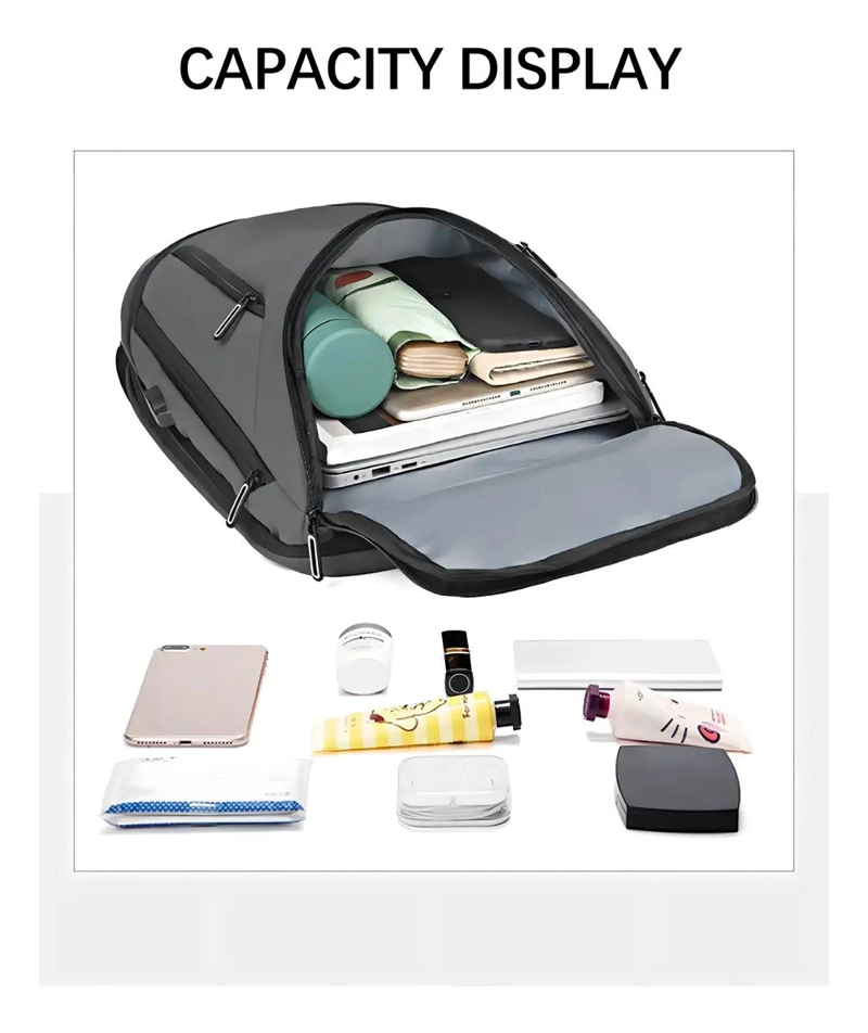 MOCHILA IMPERMEABLE CON PUERTO USB PARA NOTEBOOK Y VIAJE - 5