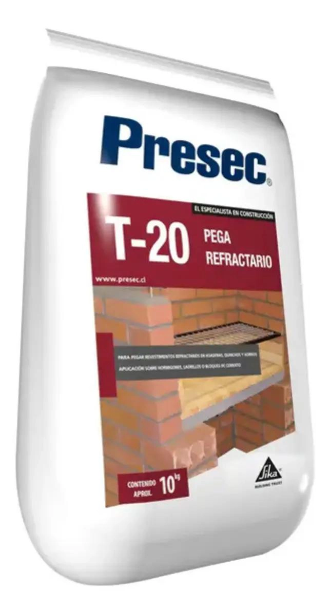 MORTERO REFRACTARIO 10 KG PARA ALTA TEMPERATURA - 1