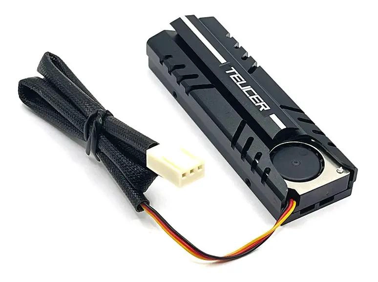 DISIPADOR DE CALOR CON VENTILADOR PARA SSD M.2 - 5