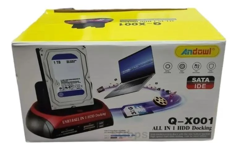 ESTACION DOCKING PARA DISCO DURO HDD Y SSD 2.5-3.5'' - 2